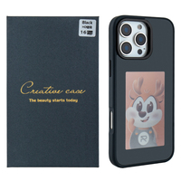 Étui de téléphone magnétique NFC intelligent à encre électronique avec motif personnalisé en TPU + verre antichoc pour 13/14/15/16/17 Pro Max
