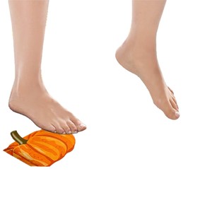 Cortina de Ducha de Poliéster con Diseño de Calabazas Naranjas y Hojas de Otoño, Impresión Digital, Impermeable, Personalizada, Moderna, Venta al Por Mayor 2 - Product Image 2
