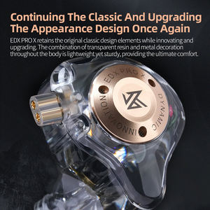 Audífonos Monitores In-Ear Deportivos KZ EDX Pro X con Cancelación de Ruido, Versión Actualizada de <span class=keywords><strong>EDXPRO</strong></span> HIFI - Product Image 2