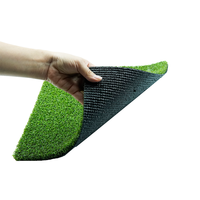 Matras Latihan Golf Rumput Sintetis Bentuk Keriting 0,71 Inci, Tahan UV, Tahan Lama untuk Sekitar Kolam Renang, Halaman Belakang, dan Olahraga