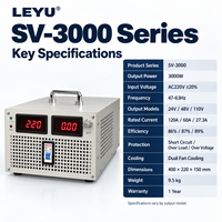 Alimentation à découpage réglable LEYU SV-3000 3000W 24V 48V 110V AC/DC pour équipement industriel