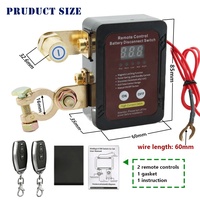Interrupteur à distance 240A 2 pôles 12V ABS avec affichage LED de la tension et arrêt automatique pour utilisation en bateau