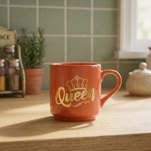 Golden print ceramic mug multicolor - Product Image 1
