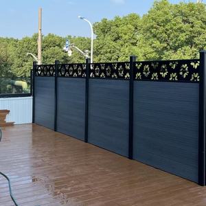 Vente en gros de panneaux de clôture en bois composite WPC imperméables <span class=keywords><strong>pour</strong></span> jardin extérieur Clôture en bois et plastique <span class=keywords><strong>pour</strong></span> - Product Image 4