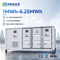 Conteneur BESS préfabriqué 1MWh 0.5C 20 pieds de haute qualité LiFePO4 à refroidissement liquide 8000 cycles ESS commercial CE