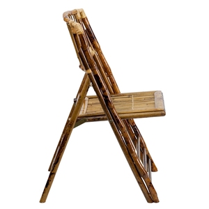 Chaises d'événement robustes en bambou pour la <span class=keywords><strong>location</strong></span> événementielle, chaises de salle à manger pliantes pour hôtels et parcs, qualité commerciale en gros - Product Image 2