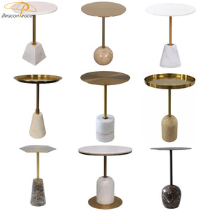 Mesa Auxiliar Moderna de Lujo para Hotel, Interior y Exterior, Mesa Auxiliar de Café, Elegante Mesa Auxiliar Pequeña para Sala de Estar, Balcón, Cafetería - Product Image 4