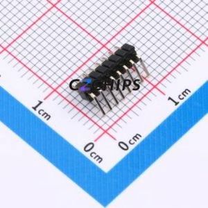 1271WR-8P Pin Header Bent Lead Through Hole,P=1.27mm Connector 1x8P 1.27mm Pin Header Right Angle Insert - Product Image 2