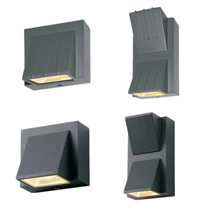 مصباح جداري LED عالي الجودة من الألومنيوم بتصنيف <span class=keywords><strong>IP65</strong></span> للحدائق الخارجية، شكل مربع من البولي كربونات، 6 واط مقاوم للماء - Product Image 4