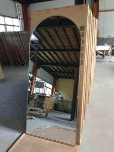 <span class=keywords><strong>Specchio</strong></span> <span class=keywords><strong>a</strong></span> Figura Intera Moderno Contemporaneo con Cornice in Alluminio Arcuata e Vetro Fatto <span class=keywords><strong>a</strong></span> Mano, Decorazione per la Casa, Prezzo all'Ingrosso - Product Image 6
