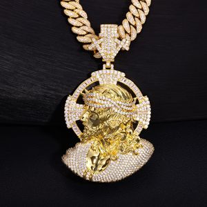 Collana con Pendente Cerberus da Uomo, Design Mostro Greco Antico, Gioielli Hip Hop con Confezione Personalizzata per Proprietari di Marchi - Product Image 1