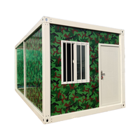 Portable 20 pieds extensible en acier conteneur maison préfabriquée minuscule Villa bureau conception espace de travail mobile pour l'hôtel ou l'appartement