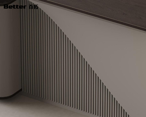 Muebles de Oficina Personalizados E0 para Ejecutivos y Directores, Escritorio de Oficina Moderno y Lujoso de Madera Duradera, Fácil de Ensamblar, para el Hogar - Product Image 6