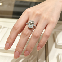 DiamondX Luxus 20 Karat Labor-Gezüchteter Diamantring Massives 18K Gold Brautschmuck