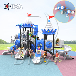 Niềm vui thiên đường trượt nhựa cho trẻ em sân chơi ngoài trời thiết bị trượt nhựa cho trẻ em - Product Image 3