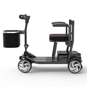 Folding Electric <b>Mobility</b> <b>Scooter</b> Aluminum Alloy 18kg 12km Range Senior Travel Use - Product Image 2