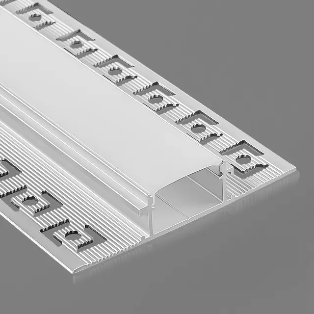 Tavan ışık çubuğu aydınlatma için H12 siyah şeritler kanal gömme alçıpan alçı alçı alüminyum Led profil