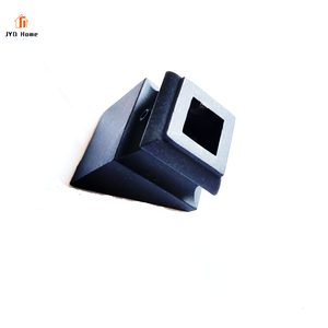 Matt Black Angled Baluster Base Shoes for 1/2" Iron Spindles Metal <strong>Stair</strong> <strong>Parts</strong> Wholesale - Product Image 1