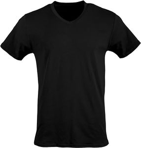 เสื้อยืดคอวีแขนยาวผู้ชาย OEM ผ้าฝ้ายพรีเมียม ระบายอากาศได้ดี เป็นมิตรกับสิ่งแวดล้อม สไตล์ชุดทำงาน สีขาว - Product Image 4