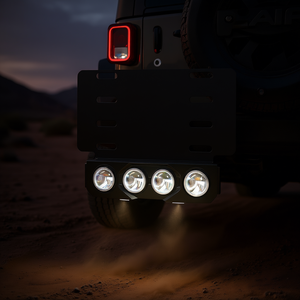 Lumière de plaque d'immatriculation LED 100W 5000K Lumière du jour IP65 Aluminium Accessoire pour véhicule tout-terrain avec alimentation 12V DC - Product Image 2