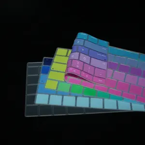 Factory wholesale colorful dust-proof US version silicone rubber keyboard cover