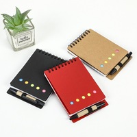 Bloc de Notas Ecológico Personalizado, Notas Adhesivas, Bloc de Papel Kraft, Mini Bloc de Notas con Bolígrafo, Bloc de Notas Personalizado