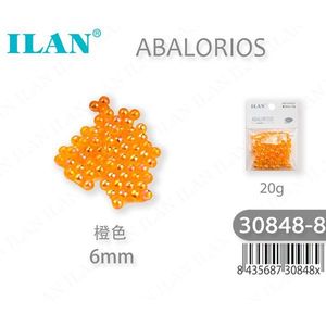Perline Arancioni Ilan Abalorios 6mm 20g per Creazione di Gioielli - Product Image 3