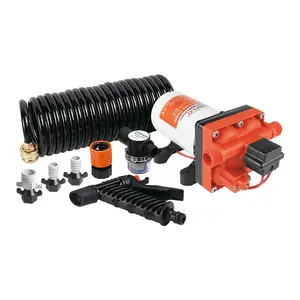 Seaflo-<span class=keywords><strong>Kit</strong></span> de bomba de lavado a presión para coche, <span class=keywords><strong>12V</strong></span>, 4,0gpm, 55PSI, manguera en espiral 7,5 - Product Image 1
