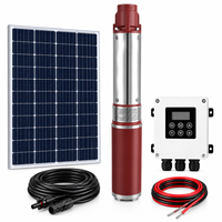 Pompe à eau submersible solaire YSPI DC Brush pour puits profond avec turbine en plastique pour l'alimentation en eau domestique