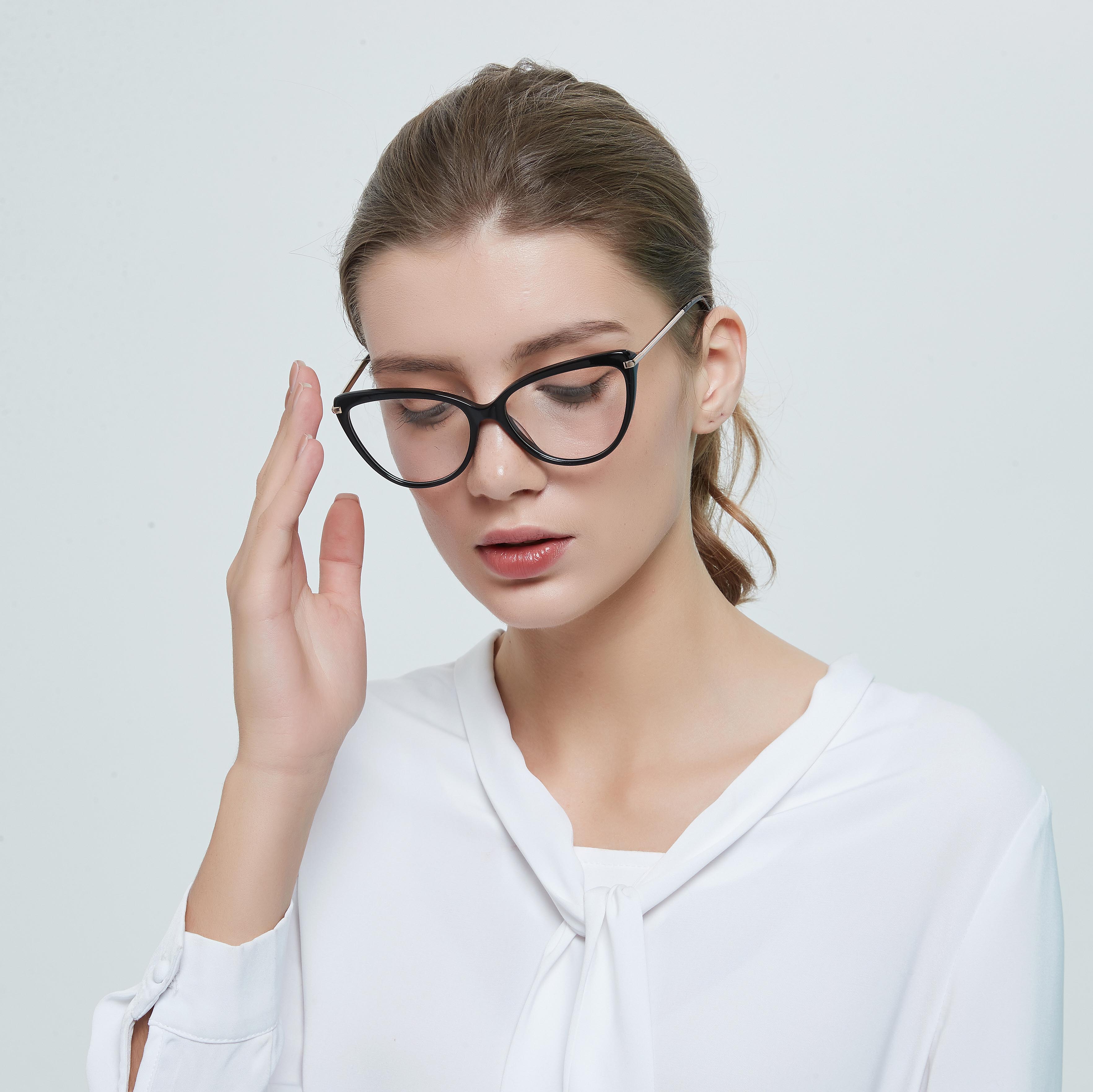 透明醋酸光学镜框女性风格时尚眼镜高品质眼镜