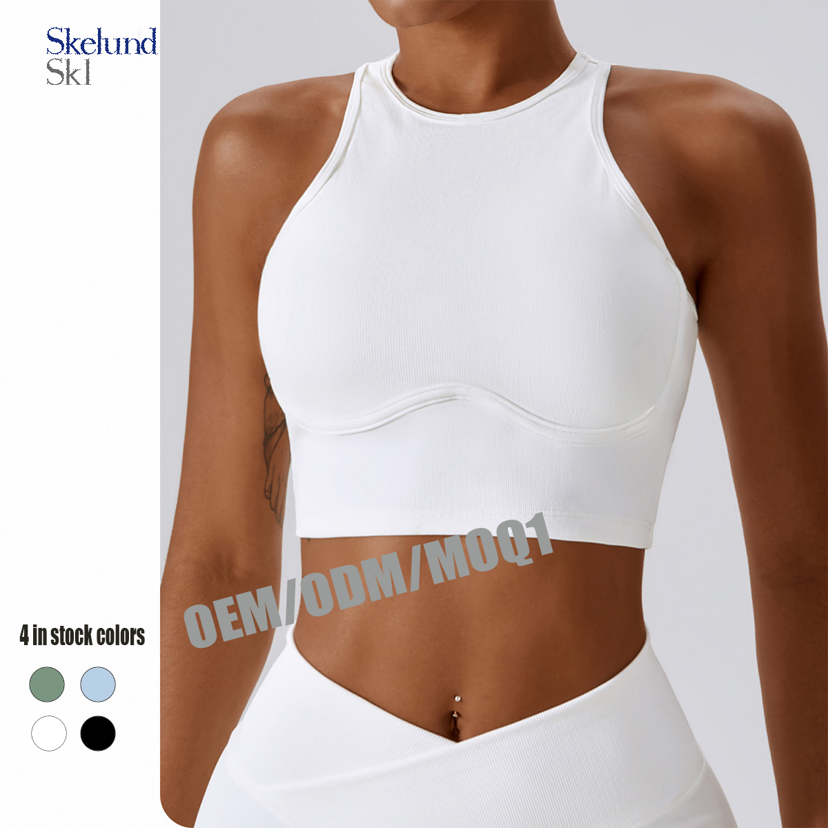 Wholesale Customized High Quality Shockproof I-shaped Hollow Back Tight Sports Yoga Bra High Stretchy Vest Women Active Wear