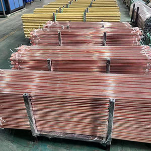 قضيب تأريض نحاسي دائري نقي / قضيب تأريض نحاسي للحماية من الجهد العالي ونظام التأريض - Product Image 2