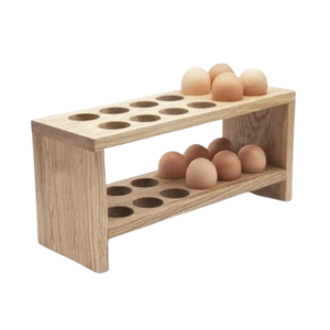 Organizador de Huevos de Madera de Dos Niveles, Moderno, Portátil, Duradero y Multifuncional para la Encimera de la Cocina, Organización del Hogar, India - Product Image 4