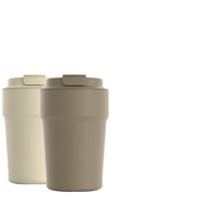 Listo para Enviar: Taza de Acero Inoxidable 304 de Doble Pared con Aislamiento al Vacío, Tapa Giratoria, Acabado Mate, Compacta, Reutilizable para Viajes, 301-400ml