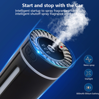 Portable Mini ultrasons batterie arôme diffuseur d'eau 7 couleurs LED USB voiture humidificateur d'air ciel étoilé lampe 1 an de garantie YS