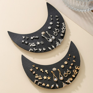 Pendientes de Moda con Diseño Geométrico de Estrella y Perla, Juego de Joyería para Fiesta - Product Image 3