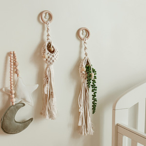 Artilady decoración geométrica colgante decoraciones pequeño Macrame planta suspensión cesta de la flor macrame planta para el jardín - Product Image 4