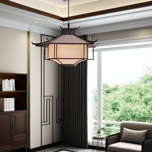 Nueva Lámpara Colgante Estilo Chino para Restaurante, Inspirada en <span class=keywords><strong>la</strong></span> Dinastía Song, Estética Zen, Luz LED para Vestíbulo, Tradicional - Product Image 2
