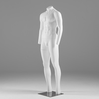 Support de présentation de mannequin invisible détachable en blanc mat 3D pour les magasins de vêtements pour hommes et femmes
