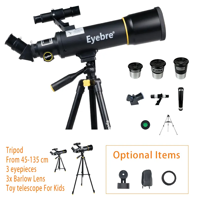 Eyebre 70TZ 40070 โปรโมชั่นกล้องโทรทรรศน์ดาราศาสตร์ Professional กล้องโทรทรรศน์ดาราศาสตร์สําหรับเด็กคู่มือโฟกัส