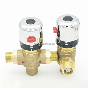 X9024BSGD15 Material de latón abierto y cerrado automático causado por la temperatura del agua de la válvula termostática - Product Image 6