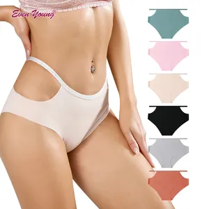 OEM Hot Sale Women Underwear Panties 1 Piece Underwear Ice Silk Seamless Panties Thong Photos Of Women In Pantis