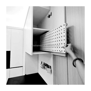 1.0mm Q235 chống ăn mòn kim loại Pegboard đa-màu DIY công cụ lưu trữ Hội Đồng Quản trị cho nhà để xe hội thảo Kệ Nhà Máy Giá - Product Image 4