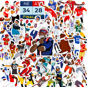 Pulsera de Mariscal de Campo Juvenil en protectores de libro de jugadas de fútbol de algodón negro con amortiguación de agarre seco - Product Image 2