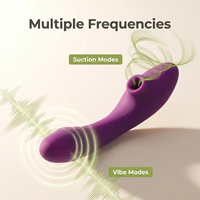 Jouets sexuels en silicone violet personnalisés, vibrateur portable commandé par application pour femmes, vibrateurs portables à double face