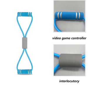 Figura 8 fascia di resistenza Fitness portatile da uomo e da donna da braccio spalla da <span class=keywords><strong>allenamento</strong></span> con strappo elastico corda di tensione - Product Image 2