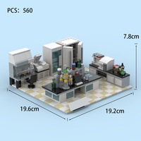 Bloques de Construcción Personalizados de Escenas Urbanas, Regalo Corporativo, Promoción de Marca, Recuerdo, Modelo Arquitectónico, Fábrica OEM ODM