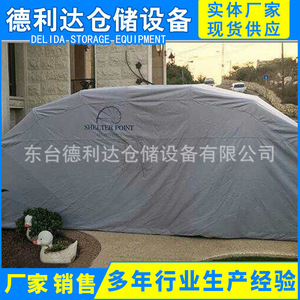 Delida Carport 4x2m Zinc Plated Frame Cloth Tarpaulin Manual Operation Outdoor Parking Garage - Product Image 4