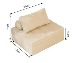Yeni Dönüştürülebilir Kanepe Yatak 2'si 1 Arada Çekyat Küçük Oturma Odaları İçin Çok Fonksiyonlu Tek Kişilik Çift Kişilik - Product Image 3