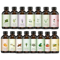 Huile essentielle d'aromathérapie soluble dans l'eau à base d'extraits végétaux pour massage SPA, 118 ml, rose, lavande, jasmin, citron vert, pour diffuseur